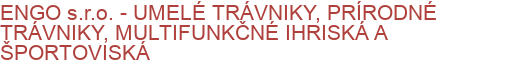 ENGO s.r.o. - UMELÉ TRÁVNIKY, PRÍRODNÉ TRÁVNIKY, MULTIFUNKČNÉ IHRISKÁ A ŠPORTOVISKÁ | Multifunkčné ihriská, Športoviská a športové povrchy