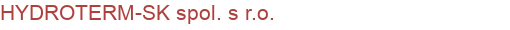 HYDROTERM-SK spol. s r.o. | Strechy a ich izolácie